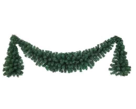 GHIRLANDA IMPERIAL VERDE CON PENDENTI CM Ø60 H180 RAMI 312