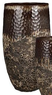 VASO VULCANO ROTONDO CM.D47X88H MARRONE