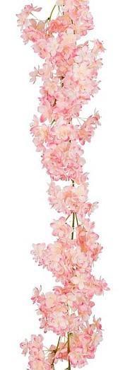 GHIRLANDA DI FIORI CM.20X180H ROSA