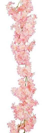 GHIRLANDA DI FIORI CM.20X180H ROSA