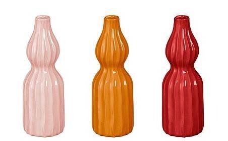VASO FELIPE PER FIORE SINGOLO CM.D7X20H 3 COLORI ASSORTITI