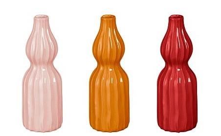 VASO FELIPE PER FIORE SINGOLO CM.D7X20H 3 COLORI ASSORTITI