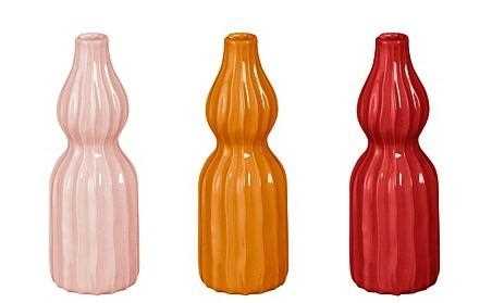 VASO FELIPE PER FIORE SINGOLO CM.D7X20H 3 COLORI ASSORTITI