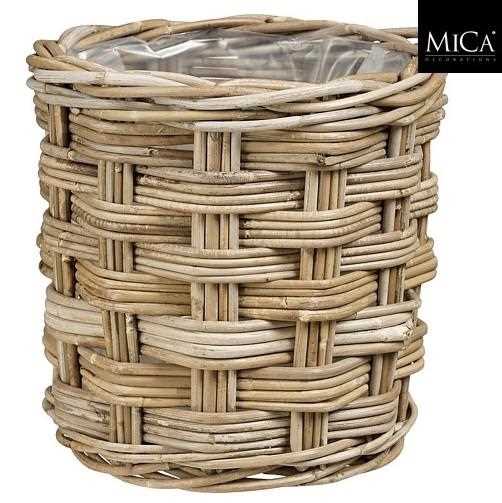 CESTO MARCIA ROTONDO CM.D24X25H GRIGIO