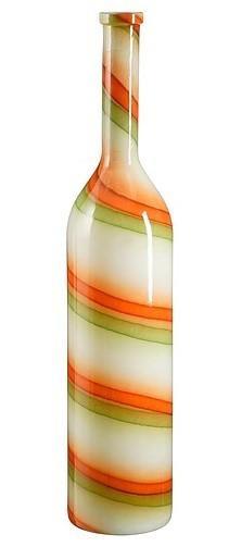 VASO BOTTIGLIA RIOJA IN VETRO CM.D21X100H CREMA