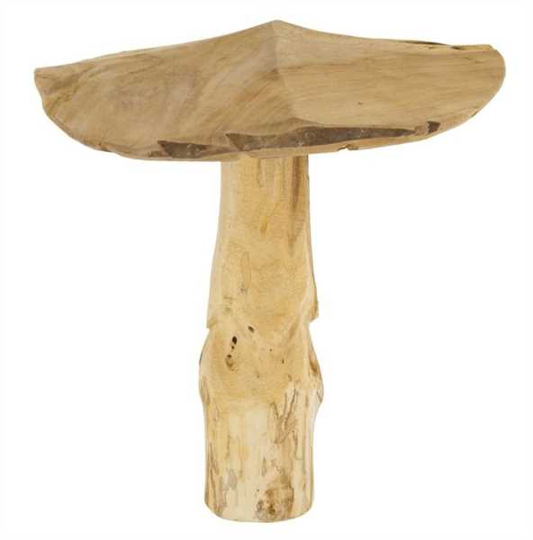 FUNGO IN TEAK CM.28X28X30H NATURALE