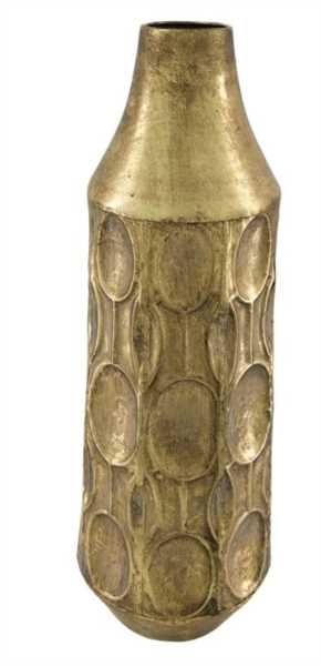 VASO METALLO 18X18X50,5CM ORO ANTICO