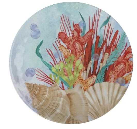 PIATTINO OCEANO MELAMINA CM.21,5