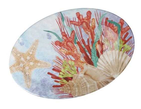 VASSOIO OVALE OCEANO MELAMINA CM.50,5X35,5X2H