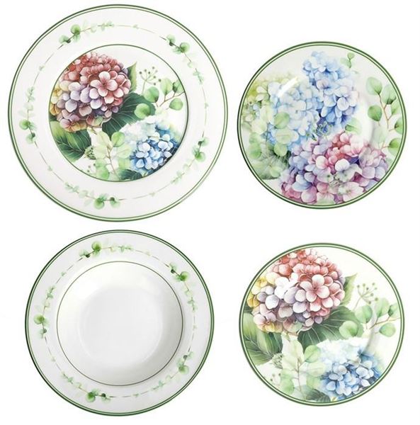 TAVOLA 18 PZ FLORA PORCELLANA