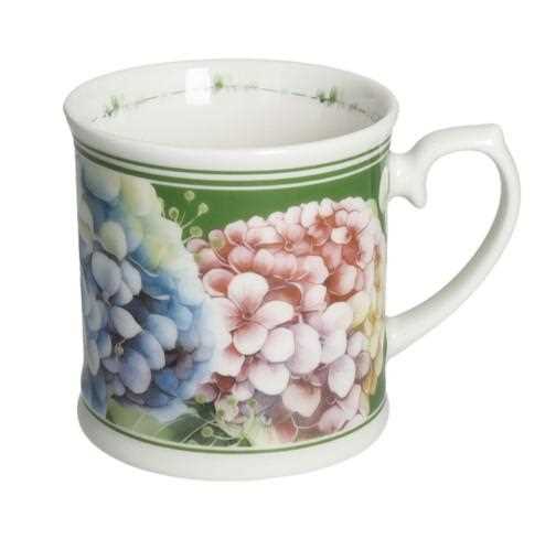 MUG FLORA NEW BONE CHINA FONDO VERDE CM.D9,5