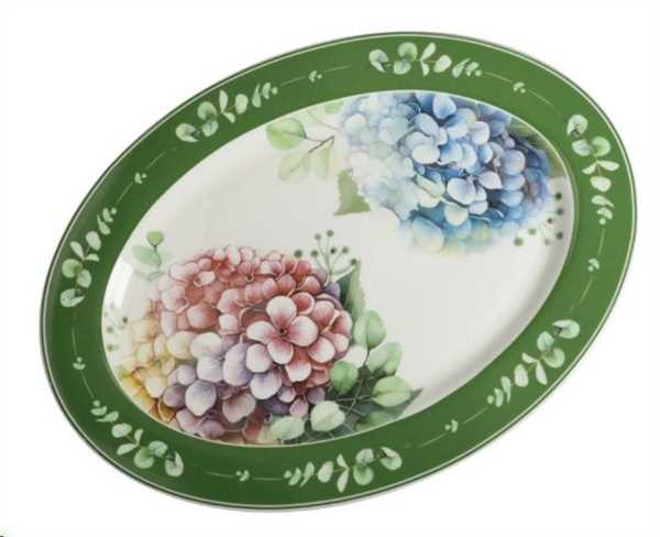VASSOIO FLORA NEW BONE CHINA CM.36X26