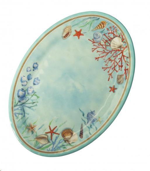VASSOIO OVALE REEF MELAMINA CM.35,5X25