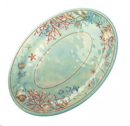 VASSOIO OVALE REEF MELAMINA CM.50X36