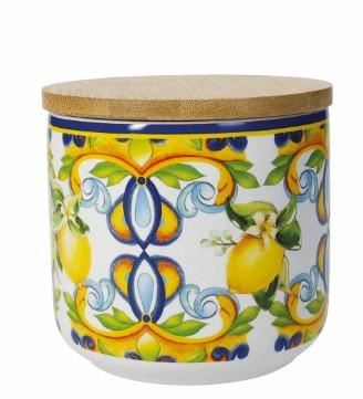 BARATTOLO CITRUS CON TAPPO ERMETICO NEW BONE CHINA