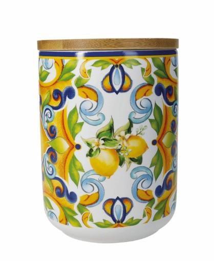 BARATTOLO CITRUS CON TAPPO ERMETICO NEW BONE CHINA