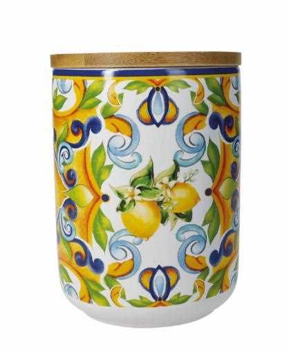 BARATTOLO CITRUS CON TAPPO ERMETICO NEW BONE CHINA