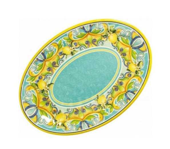 VASSOIO OVALE CITRUS MELAMINA CM.35,5X25