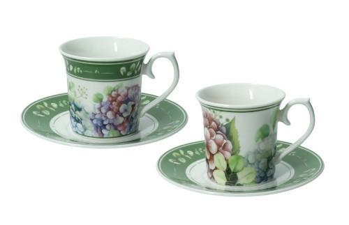 SET 2PZ TAZZINA CAFFE' FLORA NEW BONE CHINA