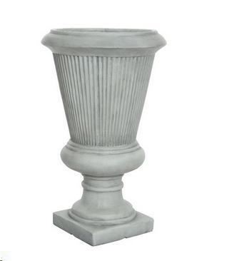 VASO COLONNA IN FIBRA DI ARGILLA EFFETTO PIETRA CM.Ø41XH68