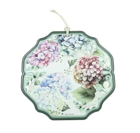 DECORAZIONE FLORA  IN CERAMICA CON FIOCCO CM.D21