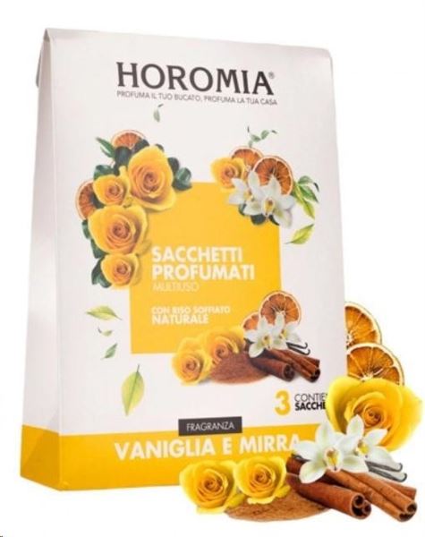 SACCHETTI PROFUMATI 3PZ VANIGLIA E MIRRA