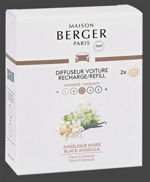 COFANETTO 2 RICARICHE DIFFUSORE PER AUTO ANGELIQUE NOIR