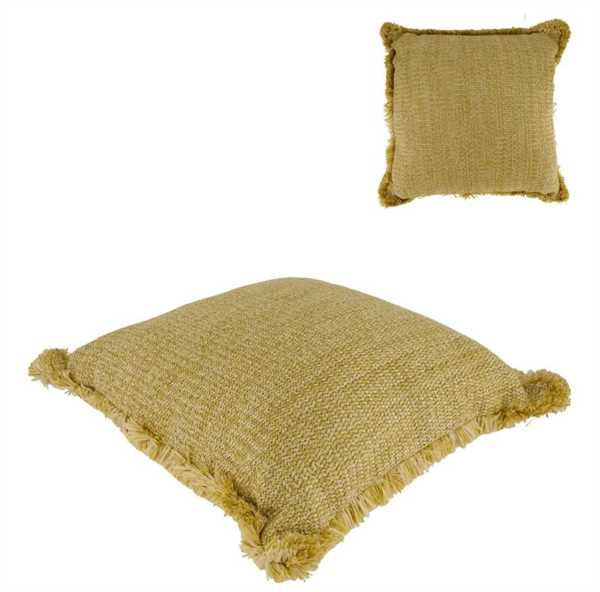 CUSCINO IN RAFIA PER ESTERNO CM.45X45X10H NATURALE
