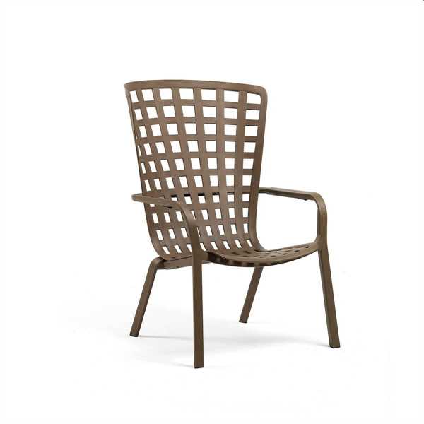 POLTRONA DA GIARDINO RELAX FOLIO TABACCO CM.72X81XH113