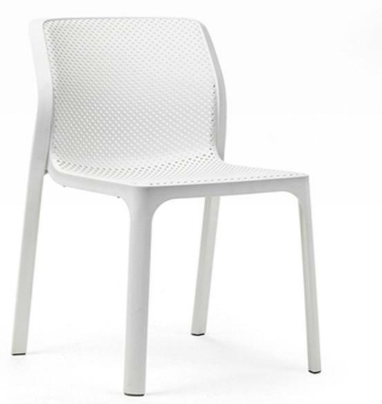 SEDIA DA ESTERNO IN POLIPROPILENE BIT BIANCA CM.52X55XH84