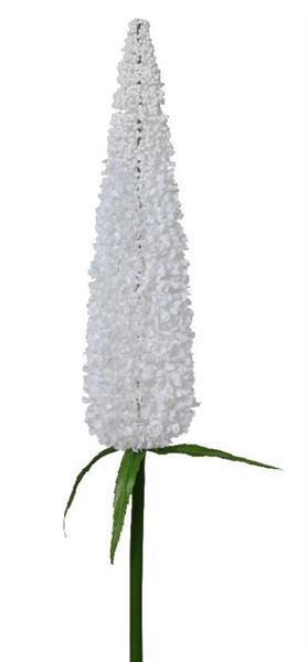 BUSH BUSH ON STEM FOAM BUSH W LEAF SPRAY WHITE/COLOUR(S) DIA