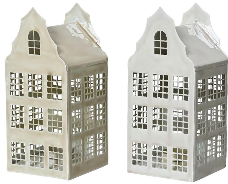 HOUSE IRON BEIGE, GREY ENAMEL 2COL ASS ASSORTED LUN.9CM X LA