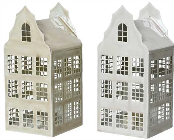 HOUSE IRON BEIGE, GREY ENAMEL 2COL ASS ASSORTED LUN.9CM X LA