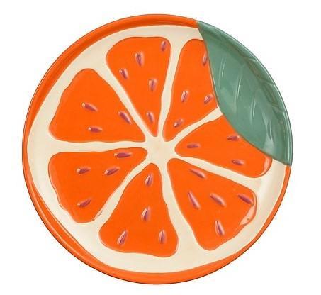 PIATTO DA COLAZIONE ARANCIA CM.D21X2,5H