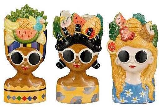 VASO FUNNY CM.D9,5X17,5H 3 COLORI ASSORTITI