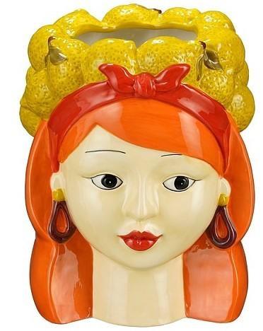 VASO FUNNY GIRL CM.D19,5X24,5H GIALLO