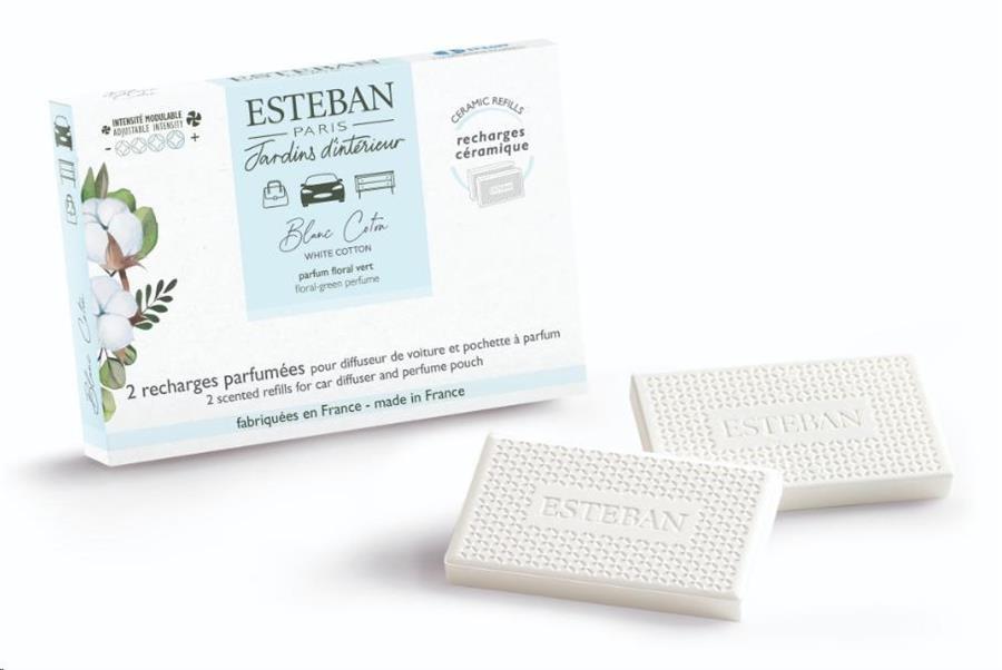 RICARICA DIFFUSORE PER AUTO BLANC COTON (X2)