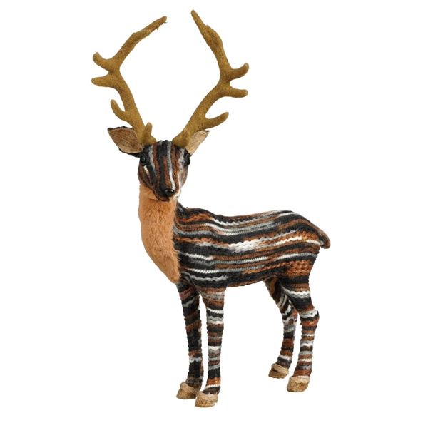 DECORAZIONE RENNA CM.39X22X44H MARRONE