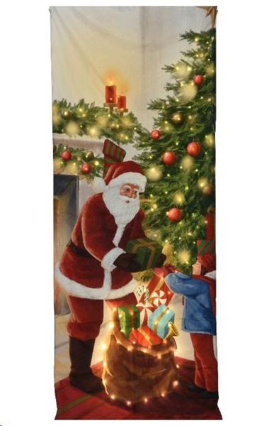 COPRIPORTA IN TESS.CON MICRO LED L0.50-P93-H230CM - (97LED)