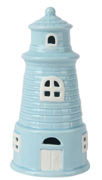 LIGHTHOUSE PORCELAIN BLUE/COLOUR(S) DIA8.2CM X LUN.8.2CM X L