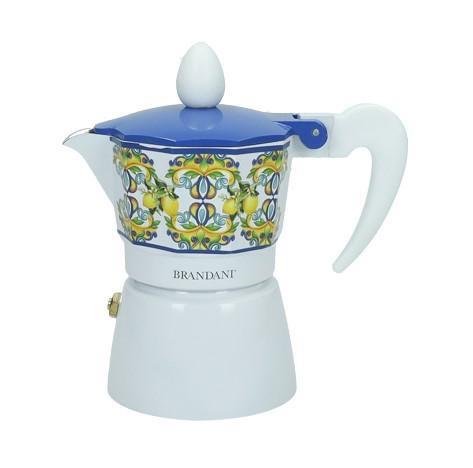 CAFFETTIERA CITRUS BLU 1 TAZZA ALLUMINIO CM.12X7X13H