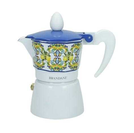 CAFFETTIERA CITRUS BLU 1 TAZZA ALLUMINIO CM.12X7X13H