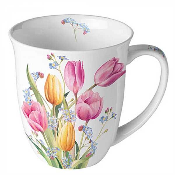 TAZZA MUG 0.4 L TULIPS BOUQUET