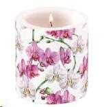CANDELA PICCOLA ELEGANT ORCHIDS WHITE D.7,5 H.9