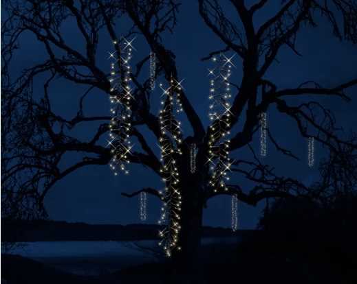 CASCATA 6 RAMI 480LED L.CALDA 2MT OUTDOOR-IP44 LEDS CONNECT