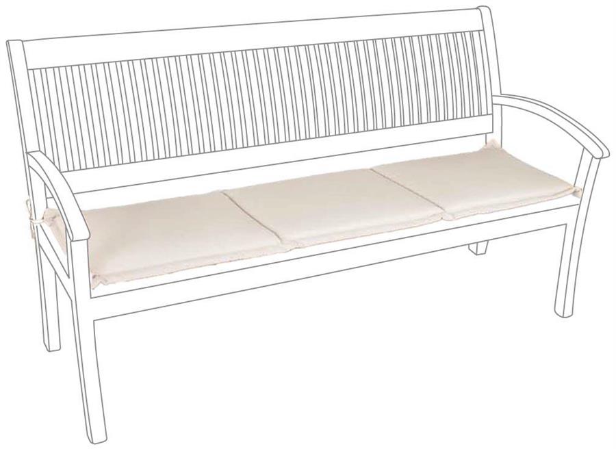 CUSCINO SEDUTA PANCA 3POSTI SPUN NATURALE CM150x45X5