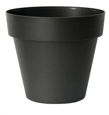 VASO DA ESTERNO TONDO IN RESINA MITU PAC ANTRACITE CMØ50XH45