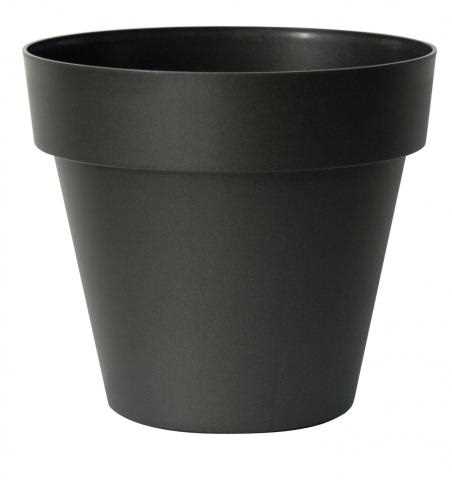 VASO DA ESTERNO TONDO IN RESINA MITU PAC ANTRACITE CMØ50XH45