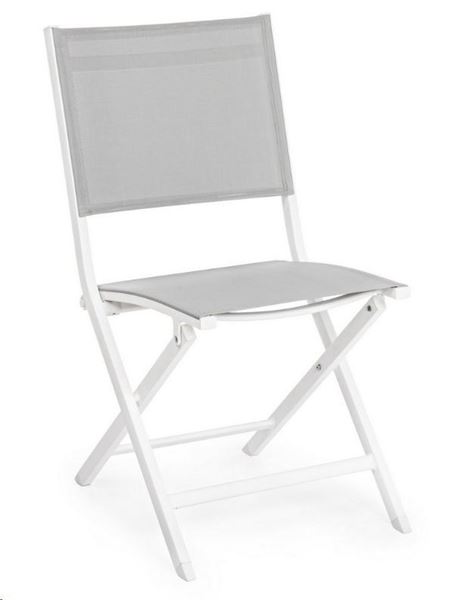 SEDIA PIEGHEVOLE ELIN BIANCO CM57X50X87H