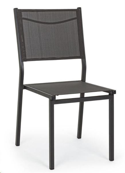 SEDIA HILDE ANTRACITE CM.46x57x88